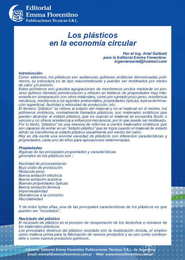 Los plásticos en la economía circular